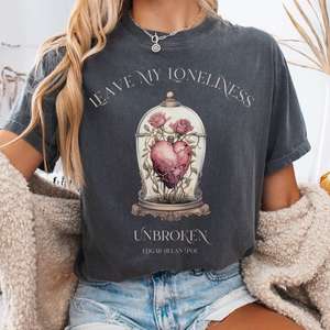 Edgar Allan Poe Shirt Edgar Allan Poe Sweatshirt Poe Clothing: Leave My Loneliness Unbroken T-Shirt – Poe Gothic Romance Tee