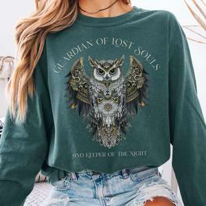 Guardian of Lost Souls Mythic Owl Long Sleeve Tee