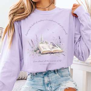 Acquiring the Habit of Reading W. Somerset Maugham Literary Long Sleeve