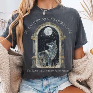 Beneath The Moon The Wolf Remembers Who She Is Tee