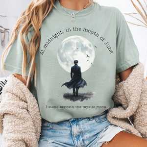 Beneath The Mystic Moon Edgar Allan Poe Tee