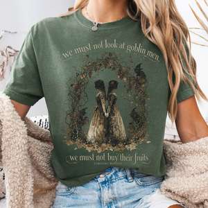 Halloween Bookish Tees: The Goblin Market Christina Rossetti Literary T-Shirt