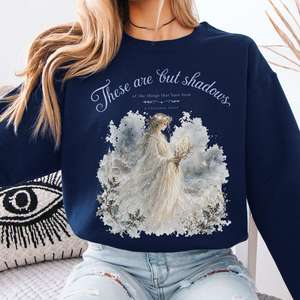 Sweatshirts: These Are But Shadows A Christmas Carol Charles Dickens Literary Crewneck Sweatshirt