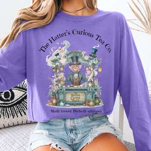 The Hatter's Curious Tea Co Long Sleeve Tee