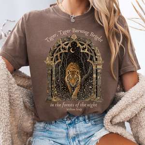 All T Shirts: Tyger, Tyger Burning Bright William Blake Literary T-Shirt