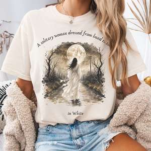 All T Shirts: The Woman In White Wilkie Collins Literary T-Shirt