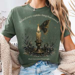 All T Shirts: Behind Every Exquisite Thing Dorian Gray Oscar Wilde Literary T-Shirt