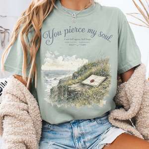 All T Shirts: You Pierce My Soul Jane Austen Persuasion Literary T-Shirt