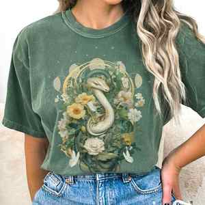 Vintage Whimsical Snake Shirt