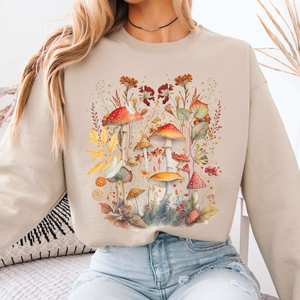 Mushroom Cottagecore Sweatshirt