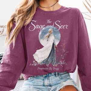 Norse Mythology Shirts Norse Tshirts Norse God Clothing: The Sage & Seer Prophecies by Frigg Norse Gods Long Sleeve Shirt