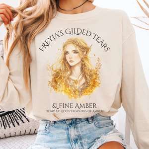 Freyja's Gilded Tears & Fine Amber Long Sleeve Shirt