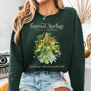 Eternal Spring Idun's Orchard Norse Goddess Sweatshirt