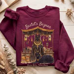 Sweatshirts: Bastet's Bazaar Egyptian Goddess Sweatshirt