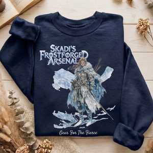 Sweatshirts: Skadi's Frostforged Arsenal Norse Mythology Sweatshirt