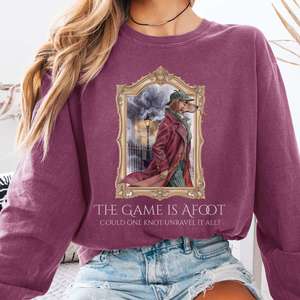 The Game Is Afoot Sherlock Holmes Long Sleeve Tee
