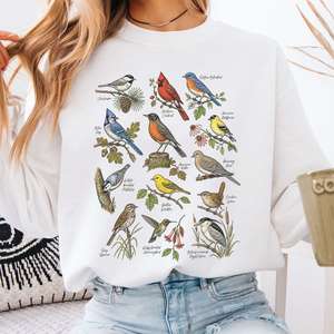 Sweatshirts: North American Birds Field Guide Sweatshirt