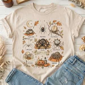 All T Shirts: Creepy & Cute Arachnids Halloween T-Shirt
