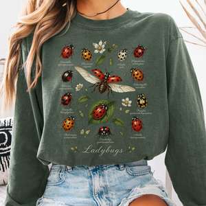Long Sleeve Tees: Ladybugs Nature Study Long Sleeve