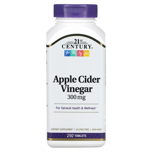 21st Century Apple Cider Vinegar 300mg 250 Tablets – TheNatural.Kiwi