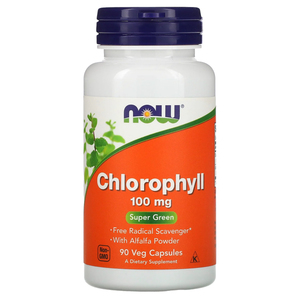 NOW Foods Chlorophyll 100mg 90 Veg Capsules – TheNatural.Kiwi