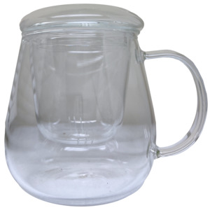 Infuser Mug – Glass Lid 300ml – TheNatural.Kiwi