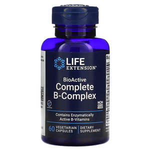 Life Extension BioActive Complete B-Complex, 60 Vegetarian Capsules – TheNatural.Kiwi