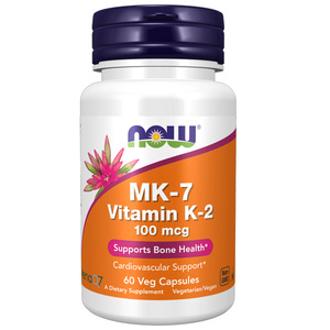 NOW Foods MK-7 Vitamin K-2 100 mcg 60 Veg Capsules – TheNatural.Kiwi