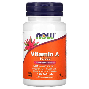 NOW Foods Vitamin A 10,000 IU 100 Softgels – TheNatural.Kiwi