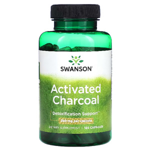 Swanson Activated Charcoal 260mg 120 Capsules – TheNatural.Kiwi