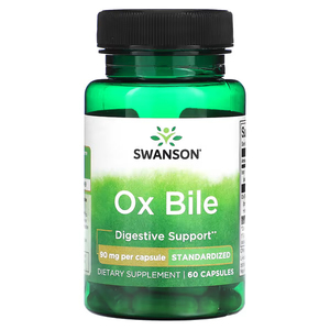 Swanson Ox Bile 90mg 60 Capsules – TheNatural.Kiwi