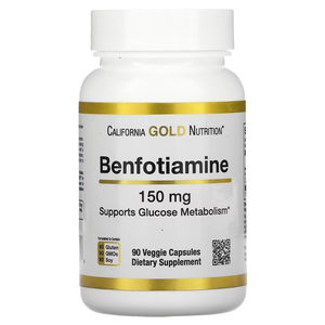 Products: California Gold Nutrition Benfotiamine 150mg 90 VeggieCapsules – TheNatural.Kiwi