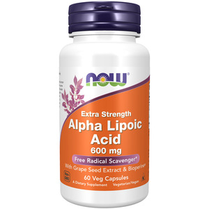NOW Foods Alpha Lipoic Acid Extra Strength 600mg 60 Veg Capsules – TheNatural.Kiwi