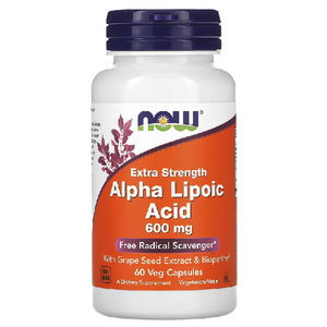 NOW Foods Alpha Lipoic Acid Extra Strength 600mg 60 veg capsules – TheNatural.Kiwi