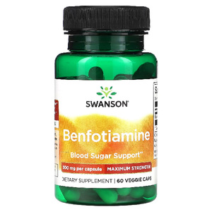 Swanson Benfotiamine Maximum Strength 300mg 60 Veggie Caps – TheNatural.Kiwi