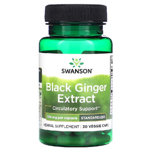 Products: Swanson Black Ginger Extract 100mg 30 Veggie Caps – TheNatural.Kiwi