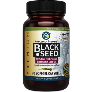 Amazing Herbs Premium Black Seed Oil Softgels 500mg 90 softgel capsules – TheNatural.Kiwi