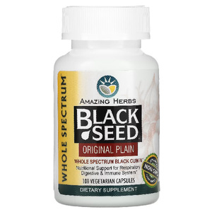 Products: Amazing Herbs Black Seed Original Plain 100 Vegetarian Capsule – TheNatural.Kiwi