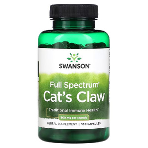 Swanson Full Spectrum Cat’s Claw 500 mg 100 Capsules – TheNatural.Kiwi