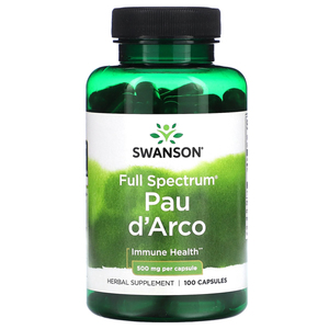 Swanson Full Spectrum Pau d’Arco 500mg 100 Capsules – TheNatural.Kiwi