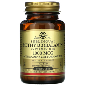 Solgar Sublingual Methylcobalamin 1000mcg 60 Nuggets – TheNatural.Kiwi