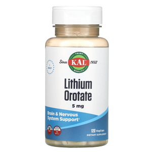 Products: KAL Lithium Orotate 5mg 120 VegCaps – TheNatural.Kiwi