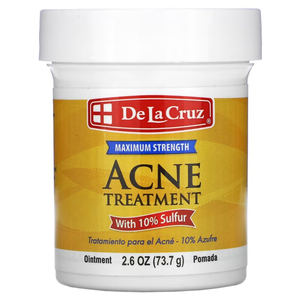 De La Cruz Acne Treatment Ointment with 10% Sulfur Maximum Strength 73.7g – Th&hellip;