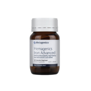 Products: Hemagenics Iron Advanced, 30 Capsules - The Nutrition Clinic