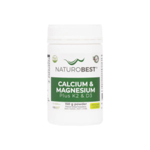 Products: Calcium & Magnesium Plus K2 & D3, 150g - The Nutrition Clinic