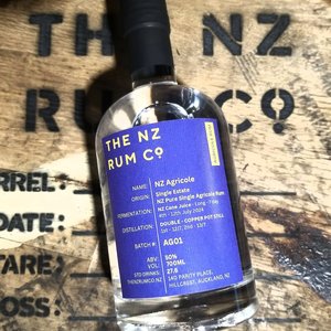 NZ Agricole Rum - 50%ABV - 700ml - The NZ Rum Co