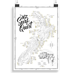 NZ Surf Quest Scratch Map