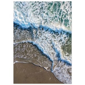 Te Arai White Wash Aerial Print