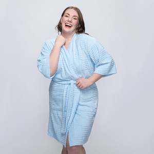 Oodie Sleepwear: Blue Line Geo