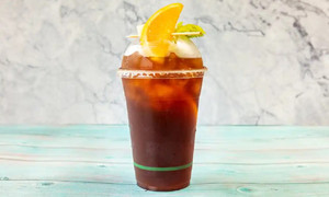 Products: House Peach Ice-Tea The Orchard Juicery